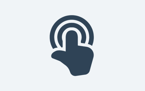 Piktogramm für das Thema Meldepflicht: Hand drückt einen Knopf
